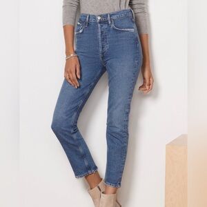 Evereve Agolde Riley High Rise Crop Jeans